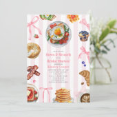 Bogen + brunch Vrijgezellenfeest Kaart (Staand voorkant)