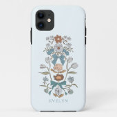 Bogen en bloesems Bloemblauw Case-Mate iPhone Case (Achterkant)