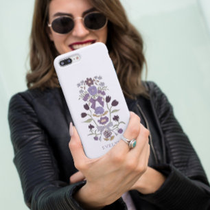 Bogen en bloesems Bloemen Lila iPhone 11 Hoesje