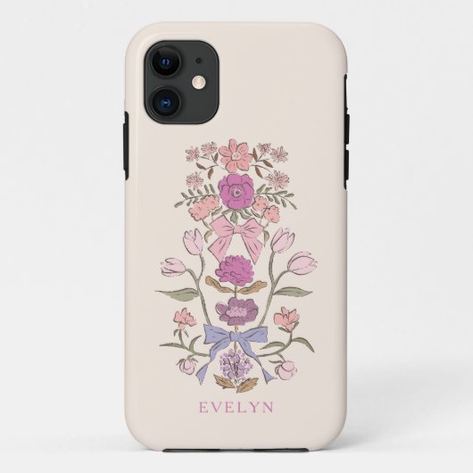 Bogen en bloesems Bloemrijk Roze Case-Mate iPhone Case (Achterkant)