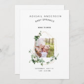 Bogen naar Bros Baby Sprinkle Uitnodiging (Voorkant / Achterkant)