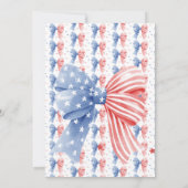 Bogen sterren en strepen Miss Amerika meisjes verj Kaart (Achterkant)