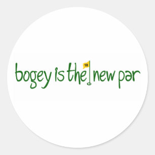 Bogey is de nieuwe pas ronde sticker