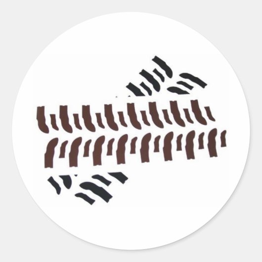 Bogger Tracks Ronde Sticker (Voorkant)