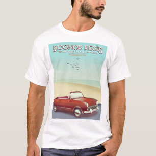 Bognor Regis poster voor reizen langs de kust T-shirt