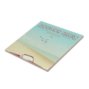 Bognor Regis poster voor reizen langs de kust Tegeltje