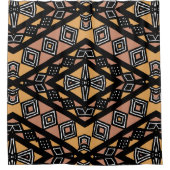 Bogolan African Ethnic Design Douche rideau (Devant)