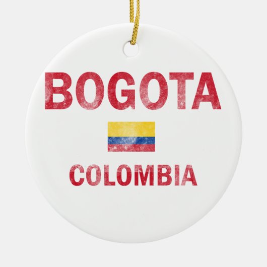 Bogota Colombia Design Keramisch Ornament (Voorkant)