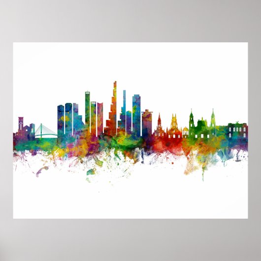 Bogotá Colombia Skyline Poster (Voorkant)