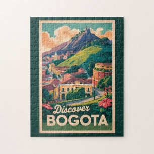Bogota Colombia Travel Art Vintage Legpuzzel