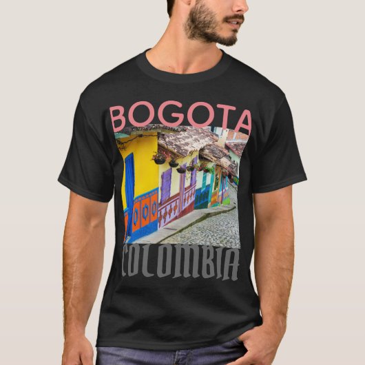 Bogota Colombia waar het is T-shirt (Voorkant)