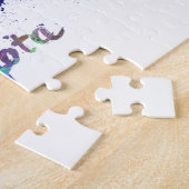 Bogota skyline in watercolor splatters legpuzzel (Zijkant)