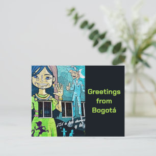 Bogotá Straatkunst  Briefkaart
