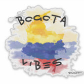 Bogota vibes auto autocollant Colombie croquis (Devant)