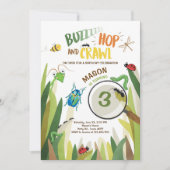 Bogue Invitation Anniversaire Insect Bugs Bogue (Devant)