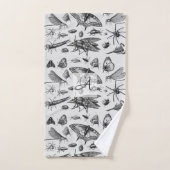 BOGUES GOTHIQUES monogrammes Insectes d'encre Vint (Serviette à main)