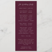 Bogundy Silver Grey Rozen Botanisch Programma (Achterkant)