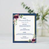 Bogundy van de bruinblauw van de marine (Staand voorkant)