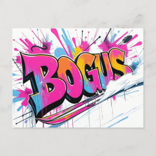 Bogus Basin Ski Resort Idaho graffiti Briefkaart