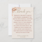 Bohaan met legante kalligrafie bedankkaart (Voorkant)