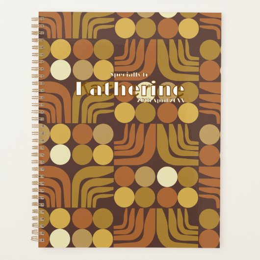 Boheem Donkerbruin Planner (Voorkant)