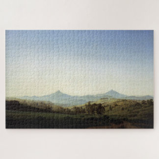 Boheem landschap met berg Milleschauer Legpuzzel
