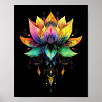 Boheem Regenboog Lotus Bloem Yoga Mandala Chakra