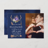 Boheemachtige Geweih Save-the-Date - Foto Save The Date (Voorkant / Achterkant)