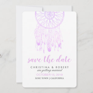 Boheemian Dreamcatcher Lavendel Bewaar De Datum Save The Date