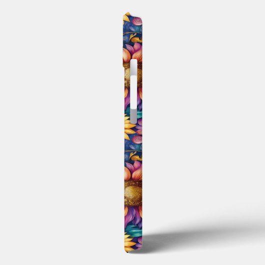 Boheems Bloemenlandschap Levendig Patroon Case-Mate iPhone Case (Achterkant / Links)