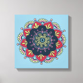 Boheems bloemig verpakt canvas (Voorkant)