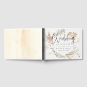 Boheems-chique botanische bruiloft gastenboek (Volledig)