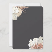 Boheems Oerwoud Foliage Lijst bruiloft uitnodiging (Achterkant)