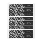 Boheems retouradres omwikkellabel (Vel)