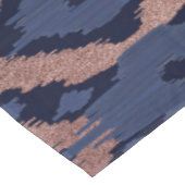 Boheems Roos Gold Navy Blue Ikat Pattern Tafelkleed (Gekanteld)