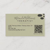 Boheems rustig Abstract Visitekaartje (Achterkant)