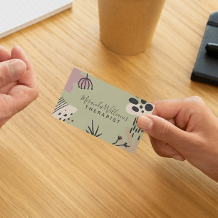 Boheems rustig Abstract Visitekaartje