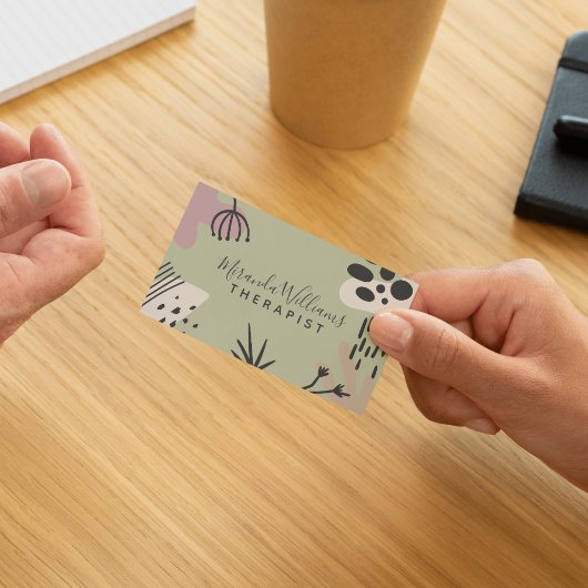 Boheems rustig Abstract Visitekaartje