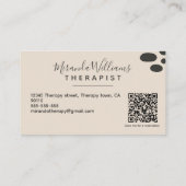 Boheems rustig Abstract Visitekaartje (Achterkant)