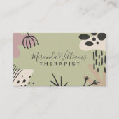 Boheems rustig Abstract Visitekaartje (Voorkant)