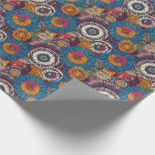 Boheems tribaal Abstract patroon - levendige ambac Cadeaupapier (Hoek)