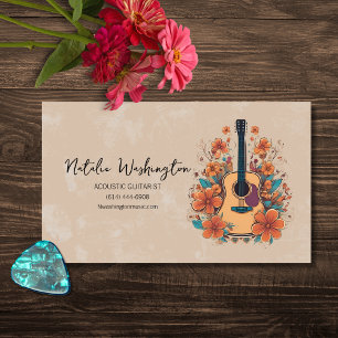 Boheemse Akoestische Gitaar Visitekaartje