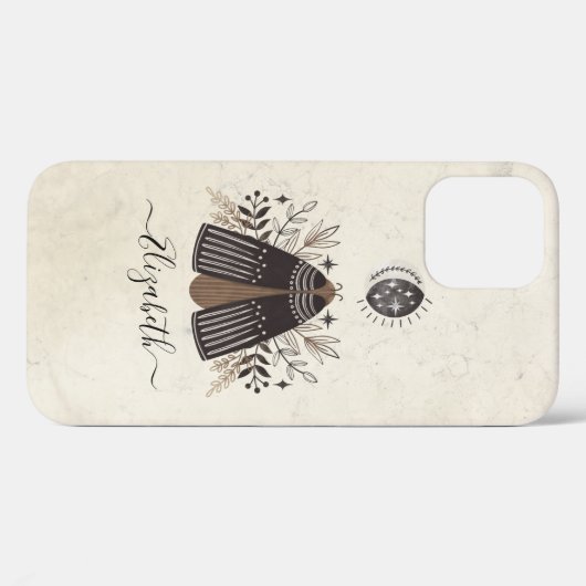 Boheemse Antiek vlindermot Case-Mate iPhone Case (Achterkant (horizontaal))