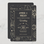 Boheemse astrologie hemelse bruiloft kaart (Voorkant / Achterkant)