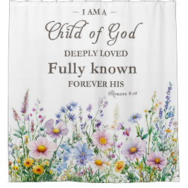 Boheemse Bijbelvers Bloemen Douchegordijn