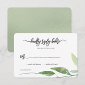 Boheemse Bladeren Antwoord (Voorkant / Achterkant)