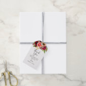 Boheemse Bloemen Bruiloft Bedankt Cadeaulabel (Met Touw)