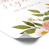 Boheemse Bloemen Custom Bord Poster (Hoek)