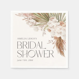 Boheemse Bloemen- en Veren Bruiloftsdouche Servet