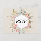 Boheemse Bloemen RSVP Briefkaart (Voorkant)